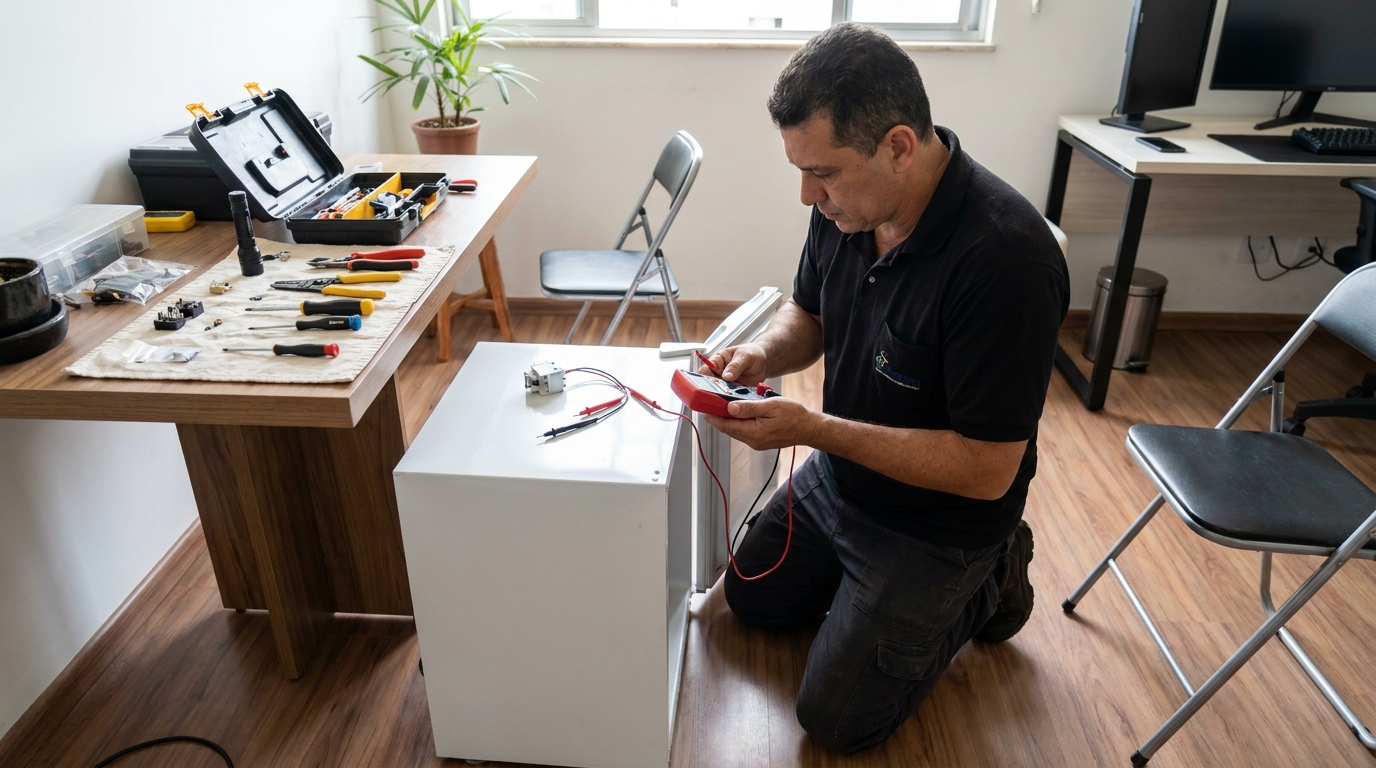 Reparo da placa eletrônica de frigobar em Vila Velha‑ES